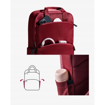 INNOSTYLE PLECAK NA LAPTOPA 15 6 DO SAMOLOTU WODOODPORNY COLORLITE 14L CZERWONY