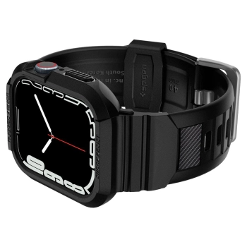 SPIGEN RUGGED ARMOR PRO APPLE WATCH 4 / 5 / 6 / 7 / 8 / 9 / SE (40 / 41 MM) BLACK
