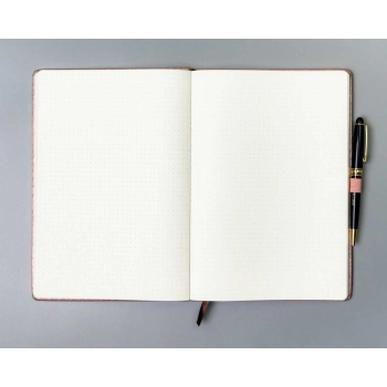Notes planer notatnik B5 z gumką w kropki zeszyt organizer Peterson