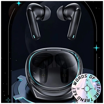 USAMS Słuchawki Bluetooth 5.3 TWS ENCXJ13 series Gaming Earbuds bezprzewodowe czarny/black BHUXJ01 (US-XJ13)