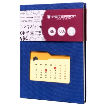 Notes planer notatnik kalendarz organizer w kropki PETERSON format B6