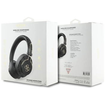 Słuchawki nauszne Guess Bluetooth ENC    Metal 4G Logo czarny