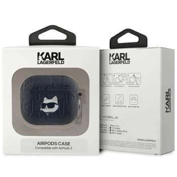 Karl Lagerfeld KLA3PGCHPK AirPods 3cover czarny/black Monogram Choupette Head