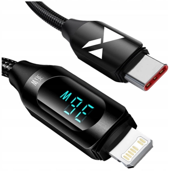 Kabel Wozinsky WUCLC1 Lightning - USB-C 36W 480Mb/s 1m - czarny