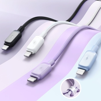 Kabel Joyroom Multi-Color Series A14 Lightning / USB-A 2.4A 1.2 m - czarny