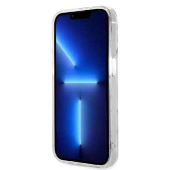Zestaw Guess GUBPP14LHMEACSH Case+ Charger iPhone 14 Pro 6,1 biały/white hard case Marble MagSafe