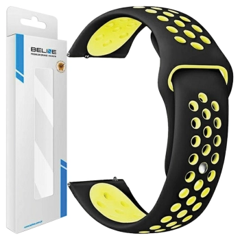 Beline pasek Watch 20mm Sport Siliconeczarno-żółty black/yellow box