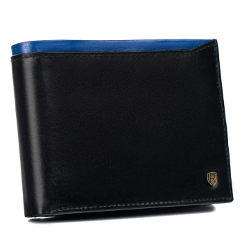 Klasyczny skórzany portfel z systemem RFID Protect — Rovicky
