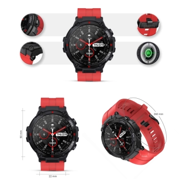 Smartwatch Gravity GT7-5 do codziennego noszenia na rękę