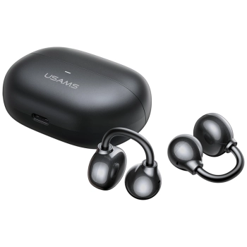 Słuchawki Bluetooth USAMS Echo R02       Clip-on bezprzewodowe szary
