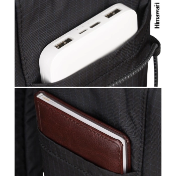 HIMAWARI plecak miejski szkolny na laptopa 17L unisex 10 kieszeni