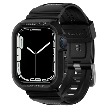 SPIGEN RUGGED ARMOR PRO APPLE WATCH 4 / 5 / 6 / 7 / 8 / 9 / SE (44 / 45 MM) BLACK