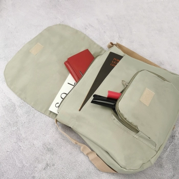 Stylowa torebka damska crossbody - beżowa