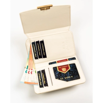 Portfel damski Peterson z RFID STOP elegancki modny pudełko na prezent