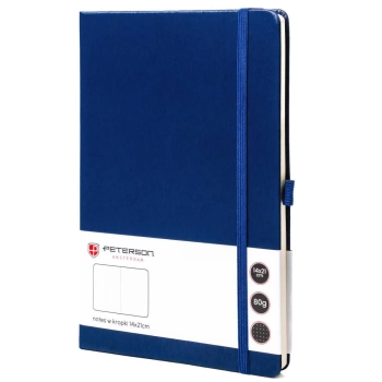Notes notatnik planer Peterson A5 w kropki zeszyt z gumką organizer