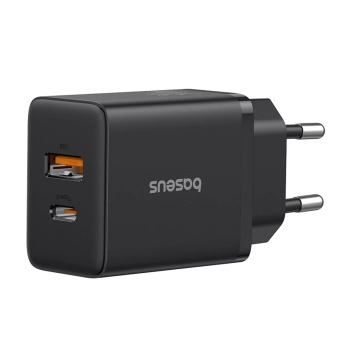 Ładowarka sieciowa Baseus Cube Pro 30W USB-C USB-A - czarna