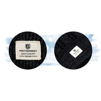 Czapka PTN elegancka black stylowa do codziennego noszenia