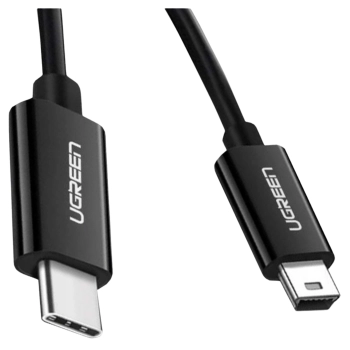 Kabel USB-C do Mini USB UGREEN US242, 1m (czarny)