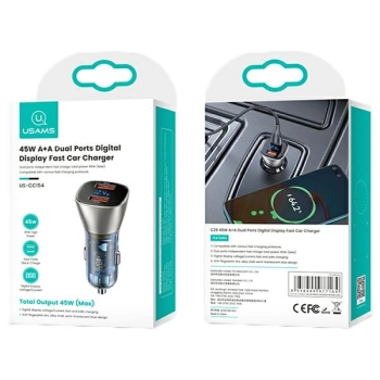 USAMS Ład. sam. C29 45W 2xUSB-AFast Charge jasno złoty/light gold CC154CC01(US-CC154)
