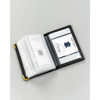 Etui na karty skórzane 302-BL-BLACK