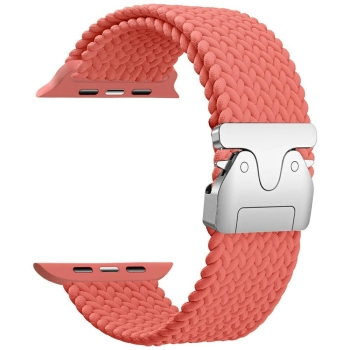 Pasek Beline Woven Nylon Parachute do    Apple Watch 38/40/41mm różany czerwony