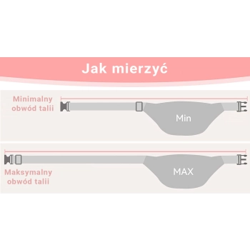 Miejska pikowana nerka damska ze skóry ekologicznej