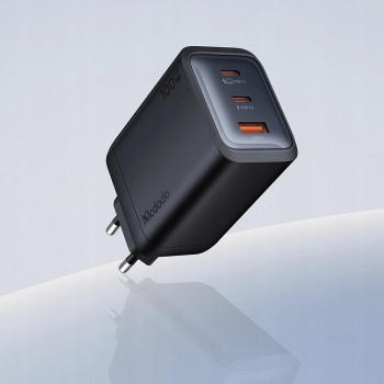 MCDODO ŁADOWARKA SIECIOWA ZASILACZ KOSTKA 3X USB-C PD USB 100W CZARNA