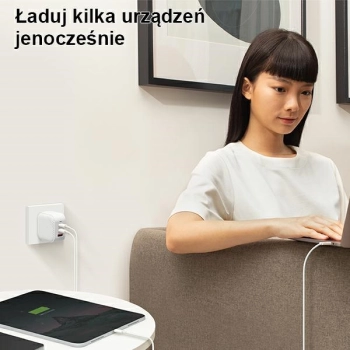 UNIQ Ład. siec. Verge Pro 66W Gan USB-Cbiały/cloud white