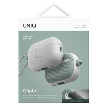 UNIQ etui Clyde Lock Case AirPods Pro 2(2022/2023) biało-miętowy/dove white-soft mint