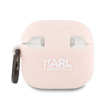 Karl Lagerfeld KLA4RUNCHP AirPods 4      cover różowy/pink Silicone Choupette Head 3D