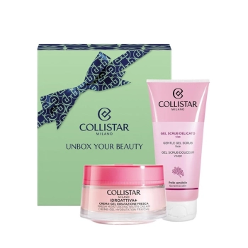 Zestaw Collistar Unbox Your Beauty Idroattiva Fresh Hydrating Cream 50ml + Gentle Scrub 100ml