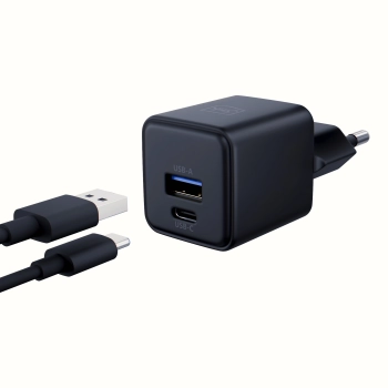 Accessories - 3mk Hyper GaN Charger 20W QC4+ PD PPS USB 1A1C Black EU