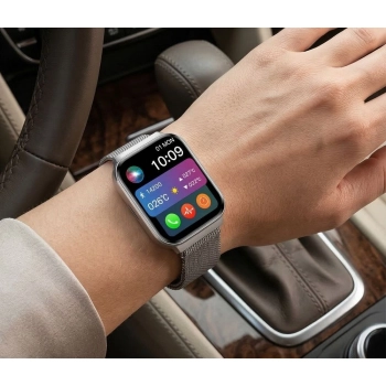Smartwatch Gravity Srebrny Pasek + Bransoleta GT44-4
