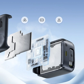 Ładowarka sieciowa Baseus EnerCore CJ11 45W z portem USB-C i ze zwijanym kablem USB-C - czarna