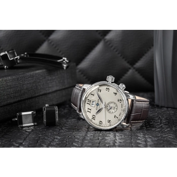 Zegarek Męski ZEPPELIN LZ127 Graf Zeppelin Dual Time 7644-5 + BOX