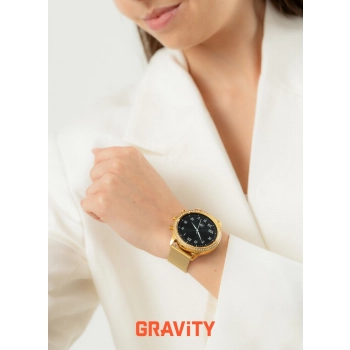 Smartwatch Gravity Złoty Pasek i Bransoleta GT5-3