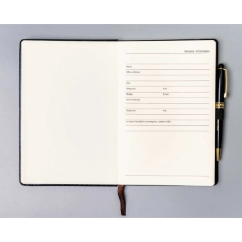 Notes planer notatnik A5 organizer w kropki zeszyt Peterson z gumką