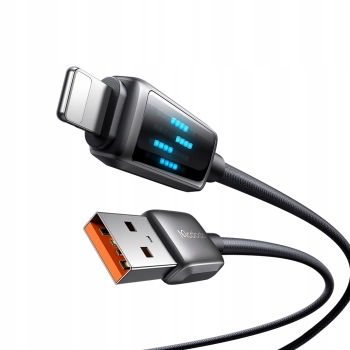 MCDODO ŁADOWARKA KABEL USB LIGHTNING SZYBKIEGO ŁADOWANIA DO IPHONE 1M LED