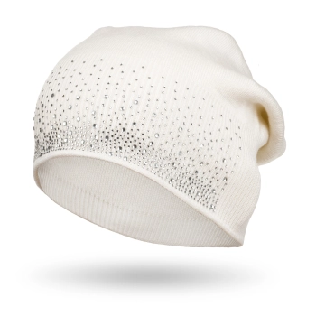 Czapka PTN HAT-01-7460 elegancka biała do noszenia zapach