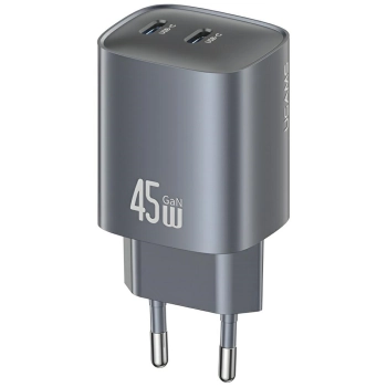 Ładowarka sieciowa USAMS CC305 T66 45W   GaN 2xUSB-C tarnish