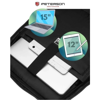 Plecak podróżny z miejscem na laptopa pojemny miejski sportowy Peterson