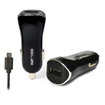 Beline Ład. sam. 1xUSB + microUSB 1Aczarna/black