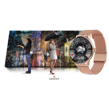 Smartwatch Damski GIEWONT Złoto do Codziennego Noszenia