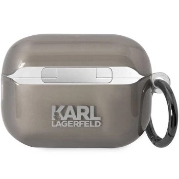 Karl Lagerfeld KKLAP2HNIKTCK Airpods Pro2 (2022/2023) cover czarny/black Ikonik Karl Lagerfeld