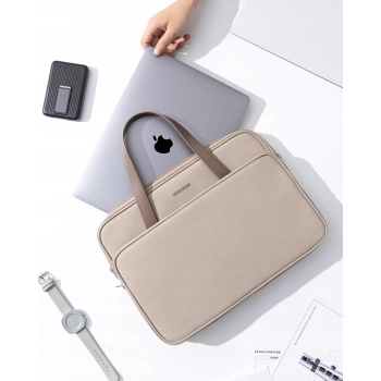 INNOSTYLE DAMSKA TORBA NA LAPTOPA 13 14 WODOODPORNA OMNIPROTECT PRO BEŻOWA