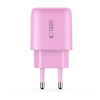Ładowarka sieciowa Tech-Protect NCA30 PD 30W QC3.0 USB-A / USB-C - różowa