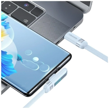 Kabel USAMS US-SJ653 PD 100W USB-C/USB-C 1.2m niebieski