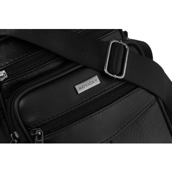 ROVICKY torba męska skórzana mała saszetka listonoszka crossbody na ramię