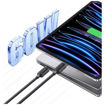 Kabel USAMS KY Series US-SJ691 60W USB-C do USB-C 1m biały