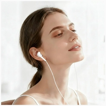 Słuchawki stereo USAMS EP-50 USB-C 1.2m  biały